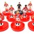 Subbuteo Andrew Table Soccer Olympiacos 2002-03 on Classic Hasbro bases